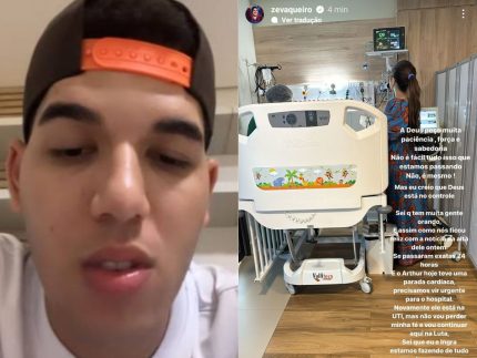 Filho de Zé Vaqueiro sofre parada cardíaca e volta ao hospital em menos de 24h após alta