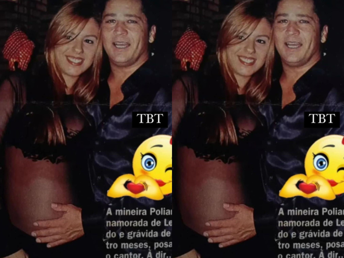 Poliana posta TBT com Leonardo, grávida de Zé Felipe (Instagram)