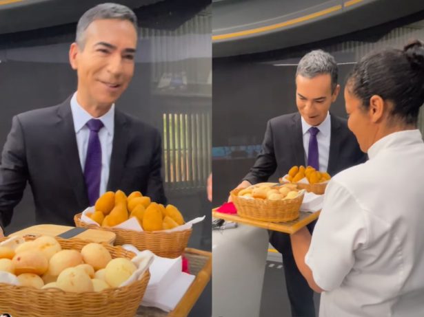 César Tralli recebe surpresa de Ana Maria em despedida do “Jornal Hoje”