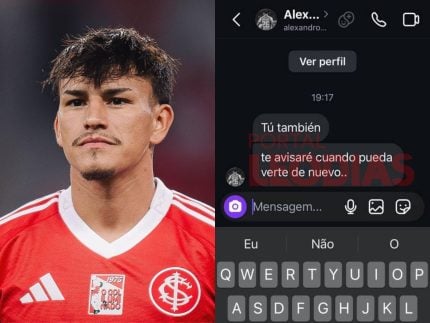 Saiba qual é o 1° jogador do Internacional que traiu esposa. Veja prints!