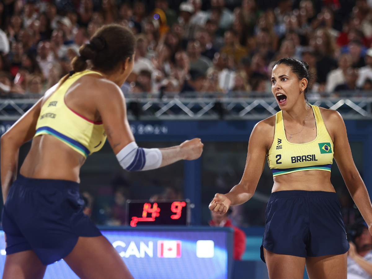 Duda e Ana Patrícia disputaram o ouro no vôlei de praia em Paris-2024 (Luiza Moraes/COB)