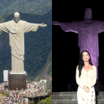 Katy Perry gravou homenagem em Cristo Redentor durante passagem pelo Rio de Janeiro