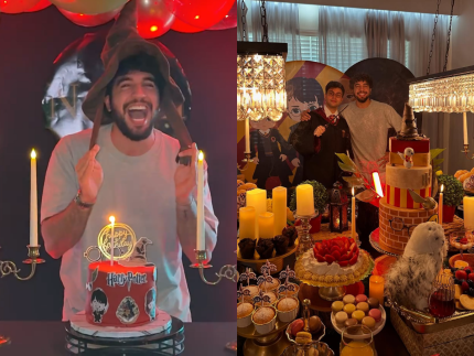 Nattan faz 27! Em Orlando, nos EUA, cantor ganha festas com tema de Harry Potter
