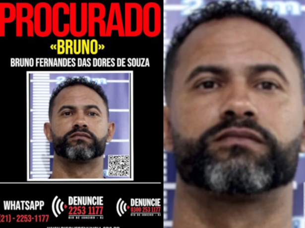 Polícia divulga cartaz de procurado do ex-goleiro Bruno. Veja imagem!