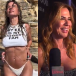 Luciana Gimenez usa camiseta de “Meu ex é meu fã” e brinca: “Vão ficar bravos?”