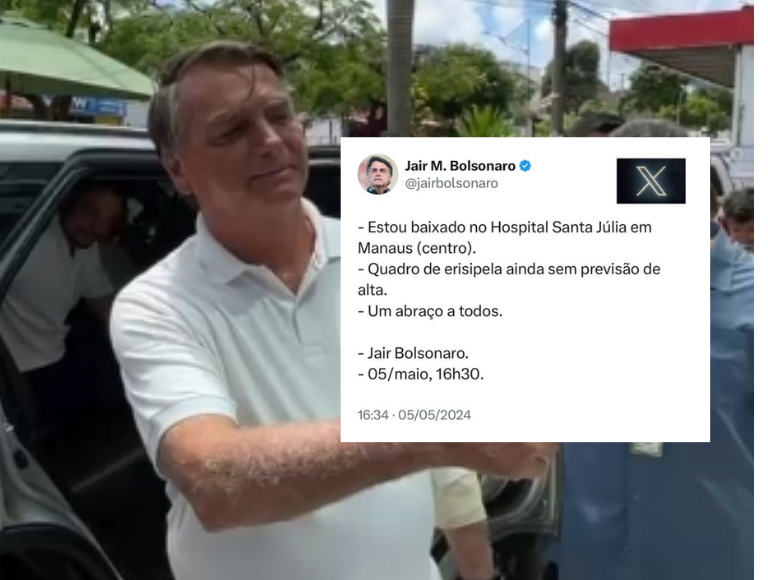 Ex-presidente atualizou o seu estado de saúde no X (antigo Twitter)