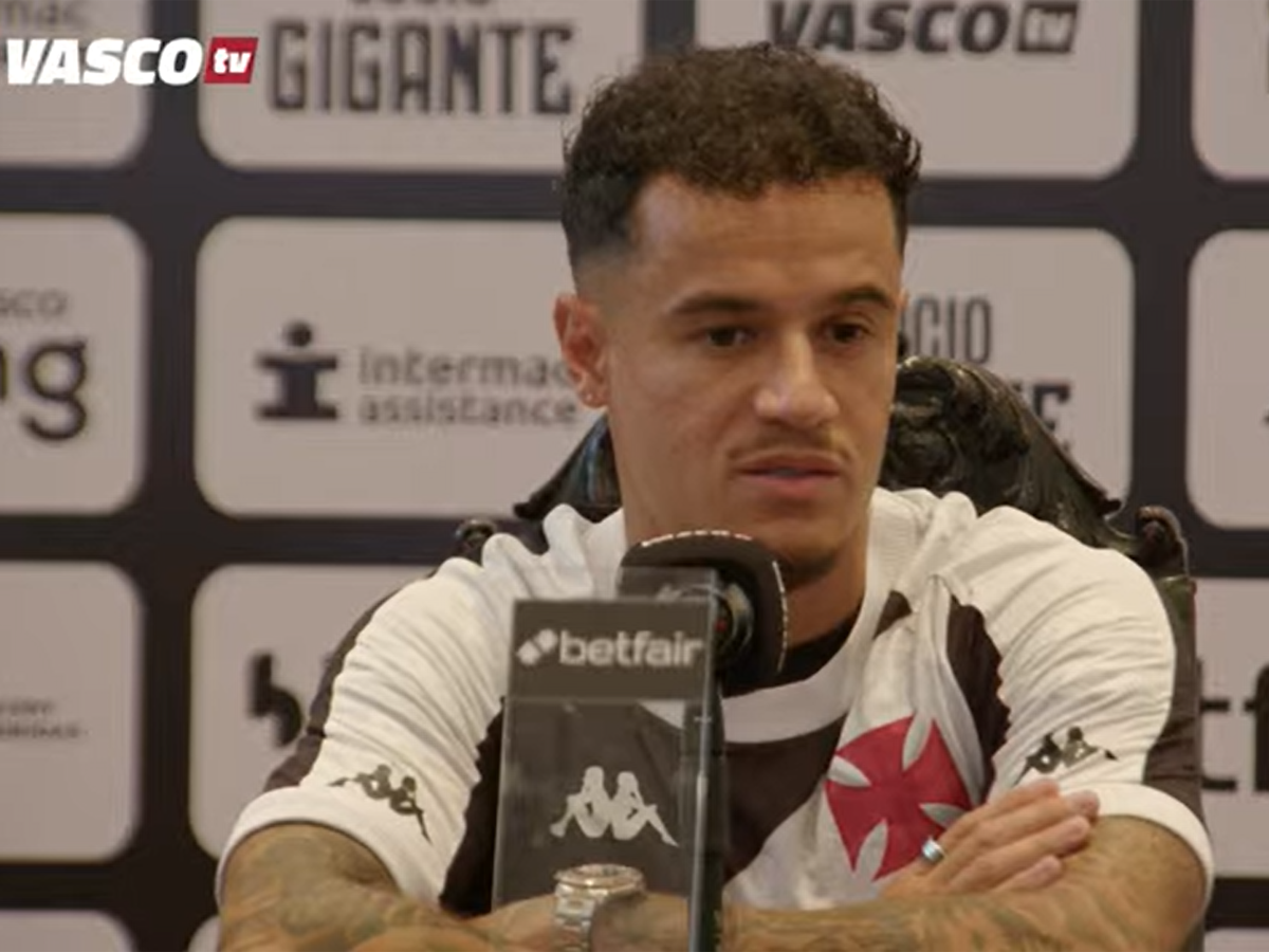 Coutinho foi apresentado em entrevista coletiva na Sede Náutica do Vasco (Reprodução)