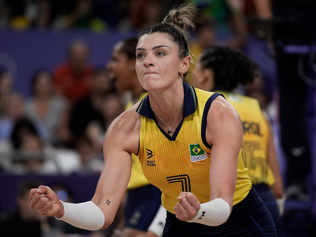 Brasil enfrentou os EUA pela semifinal do vôlei feminino, nas Olimpíadas de Paris (Alexandre Loureiro/COB)