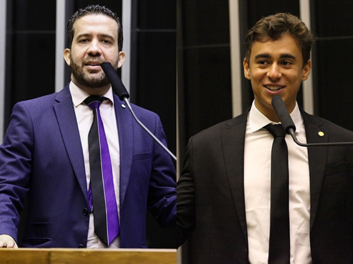 André Janones (AVANTE) e Nikolas Ferreira (PL). Foto: Reprodução/Câmara dos Deputados