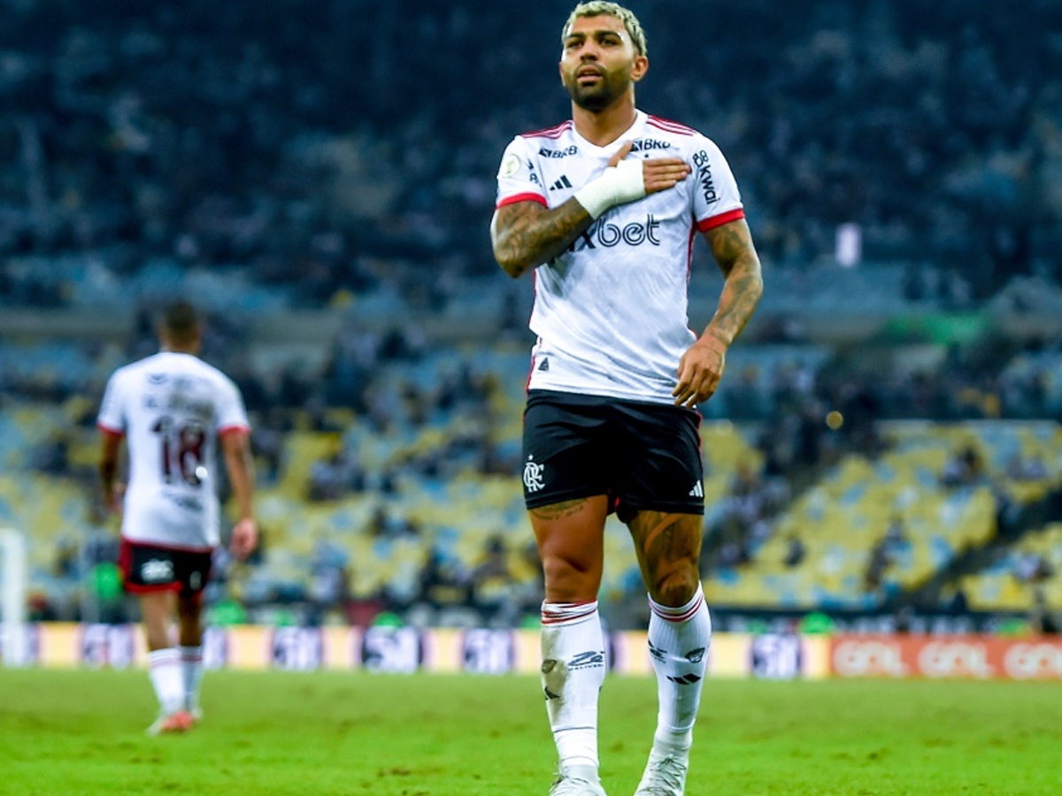 Gabigol entrou em campo pela primeira vez após polêmica com camisa do Corinthians e marcou um gol. Foto: André Durão