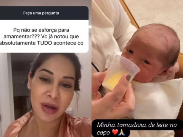 Maíra Cardi rebate críticas sobre não se esforçar para amamentar filha recém-nascida