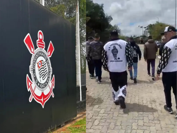Organizadas do Corinthians vão ao CT e cobram elenco antes de clássico contra o Flamengo