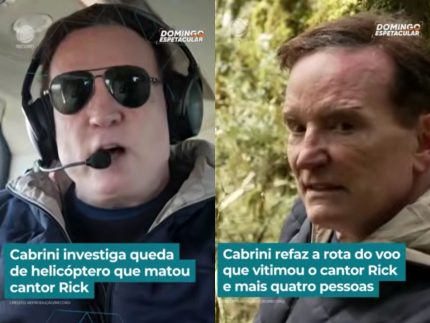 Cabrini vai ao local do acidente que matou cantor Rick e apura novos detalhes da tragédia