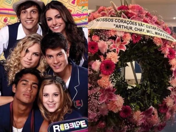 Ex-“Rebeldes” homenageiam Lua Blanco com mensagem especial em coroa de flores