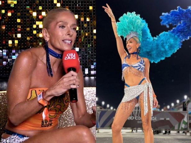 Adriane Galisteu explica por que prefere desfilar na frente da escola: “Mais calmo”
