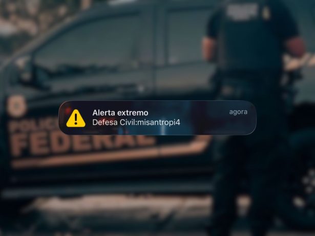 Defesa Civil aciona a Polícia Federal após alerta com mensagem de “misantropia”