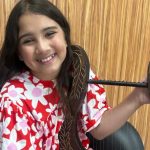Após aprender harpa para cena, Alice Monteiro grava externas de “Ben-Hur” na Record