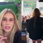 Amor de fã! Virginia arrasta multidão para porta de restaurante em Lisboa