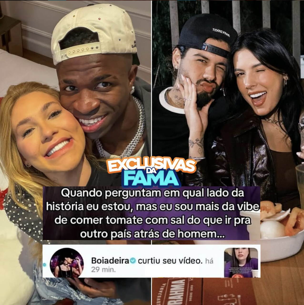 Reprodução / Instagram: @exclusivasdafama Reprodução / Instagram: @exclusivasdafama