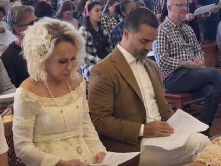 Benção das alianças: Ana Maria Braga renova votos com Fábio Arruda em fazenda