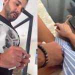 Após cirurgia de câncer de mama, Val Marchiori recebe cuidados do marido e agradece
