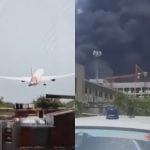 Avião com mais de 240 pessoas cai em área residencial na Índia