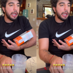 Nattan diverte seguidores ao treinar paternidade com caixa de leite: “To lascado”