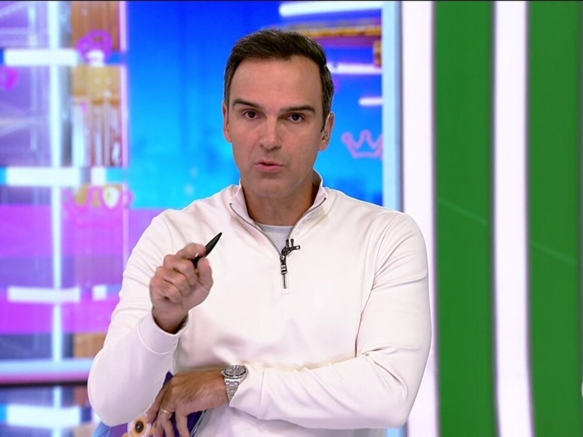 Tadeu Schmidt no "BBB" - Foto: Reprodução/TV Globo