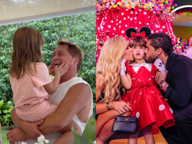 Leonardo parabeniza Maria Alice após faltar à festa luxuosa em Goiânia: “Vovô te ama”