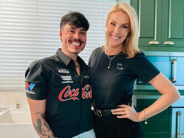 Ana Hickmann visita a cozinha de Bomtalvão em gravação de conteúdos do influencer