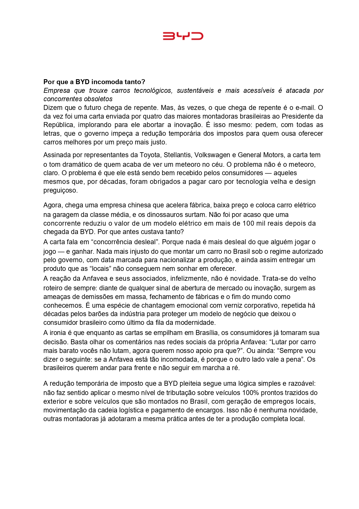 Reprodução / BYD