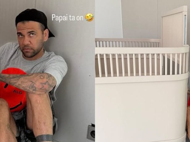 Bebê a Bordo: mulher de Daniel Alves mostra ex-jogador montando quarto do filho