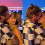 Wanessa e Dado esquentam o clima do Rock in Rio com muito beijo e pegação