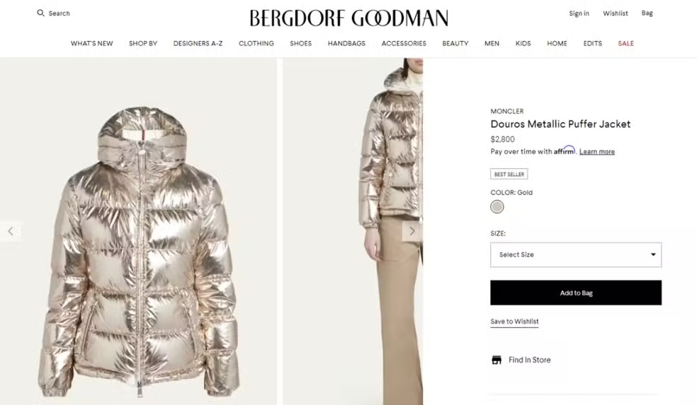 Divulgação: Bergdorf Goodman