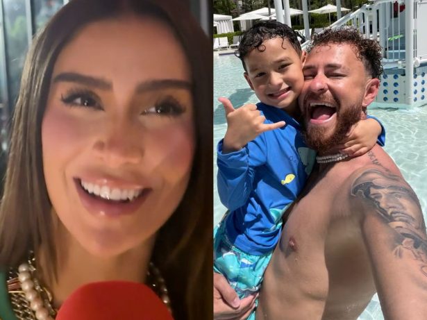Bianca Andrade curte Copa com o filho e Fred, e exalta o ex: “É minha família”