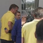 Bolsonaro chegando no hospital