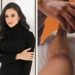 Bruna Biancardi chama atenção em tratamento com velas de massagem