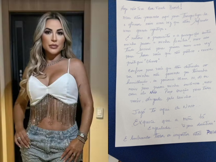 Deolane escreve carta do próprio punho após ser presa e desabafa: “grande injustiça”