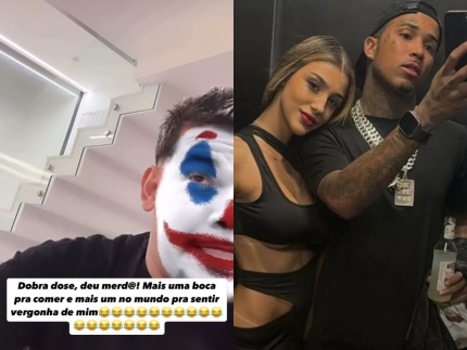 Buarque ironiza anúncio de gravidez de Bia Miranda com Gato Preto: “deu merd@!”