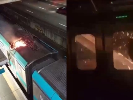 Incêndio em vagão de trem provoca pânico em passageiros na zona Sul de SP