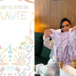 Bruna Biancardi revela detalhes do vestido de Mavie para festa de 1 ano em Mangaratiba