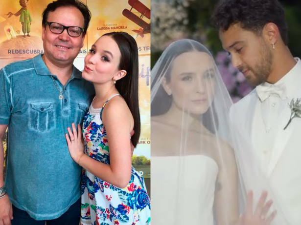 Pai de Larissa Manoela posta mensagem enigmática após casamento da filha: “desânimo profundo”