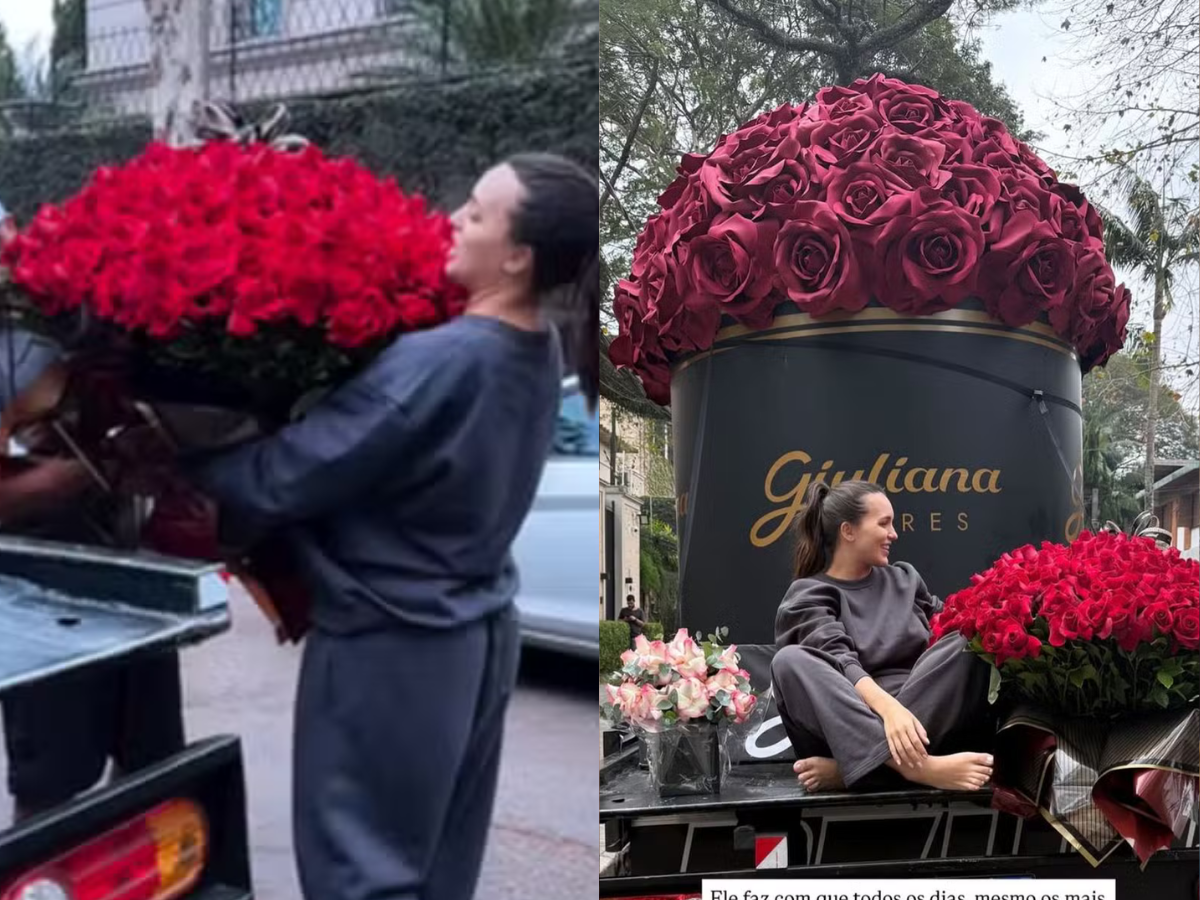 Rafa Kalimann recebe enorme buquê de rosas - Foto: Reprodução/Instagram