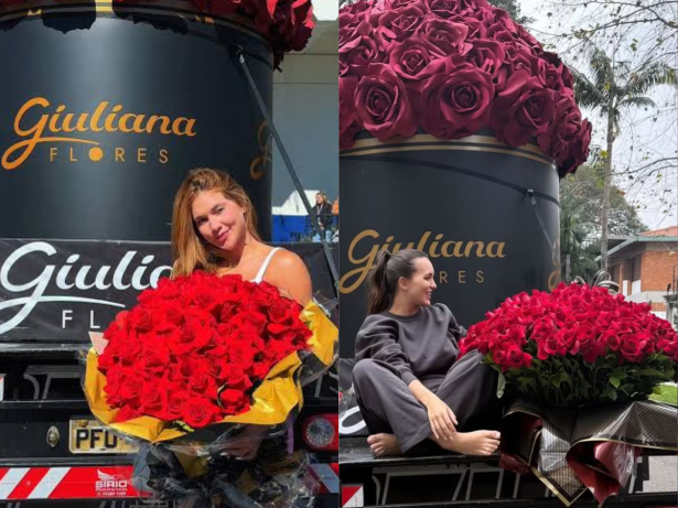 Caminhão de rosas e buquês gigantes viram febre entre celebridades. Saiba quanto custa!