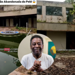 Influenciador visita antiga mansão de Pelé e mostra imóvel entregue às traças
