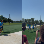 Ao lado de Neymar, Raphinha volta a treinar em campo com a Seleção Brasileira