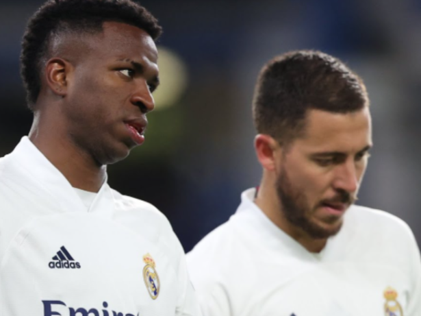 Pressão sobre Vini Jr.: Hazard diz que brasileiro pode abandonar o futebol precocemente