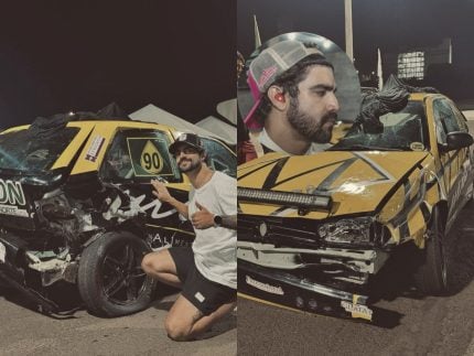 Caio Castro relata acidente em corrida e celebra estreia na Cascavel de Ouro