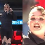 Cantora britânica cai aos prantos no palco e ganha apoio do público após falha técnica