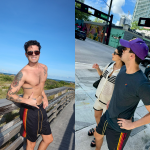 Luan Santana e Jade Magalhães viajam até Miami para fazer enxoval da bebê